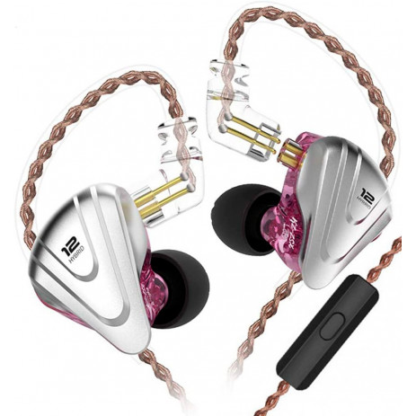 Наушники KZ Acoustics ZSX (с микрофоном) розовый
