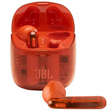 Наушники JBL T225 TWS Ghost Edition (оранжевый)
