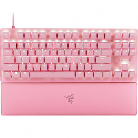 Клавиатура Razer Huntsman V2 TKL Quartz (розовый)