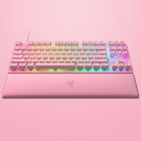 Клавиатура Razer Huntsman V2 TKL Quartz (розовый)