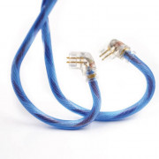 KZ Acoustics Transparent Blue Silver 498 Core Upgrade Cable C