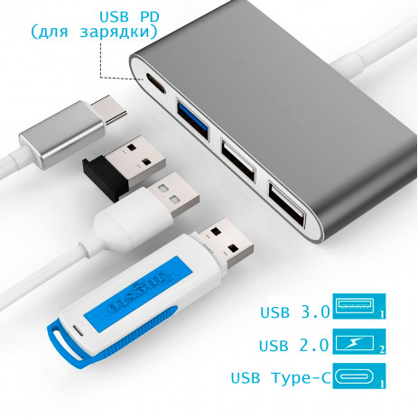 USB Type-C адаптер NETBOX FX-PD2312