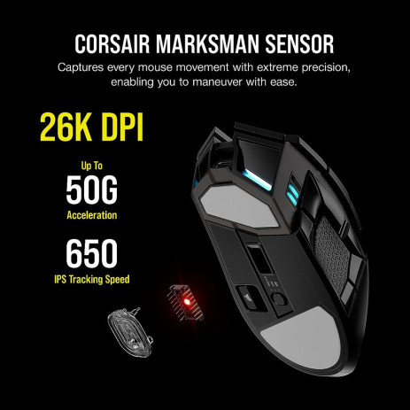 Мышь Corsair Darkstar Wireless RGB MMO