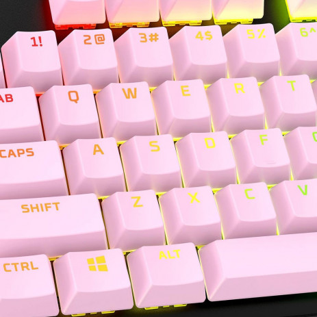 Кейкапы HyperX PBT Keycaps double shot (розовый)