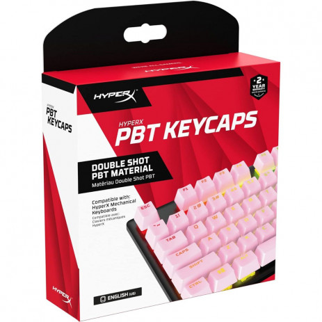 Кейкапы HyperX PBT Keycaps double shot (розовый)