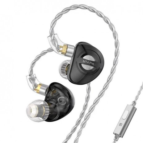 Наушники TRN MT4 Pro (с микрофоном) (черный)