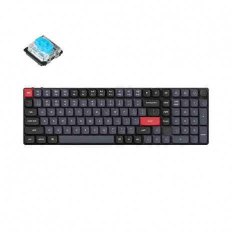 Клавиатура Keychron K17 Pro Knob Hot-Swap Gateron low profile Blue Switch