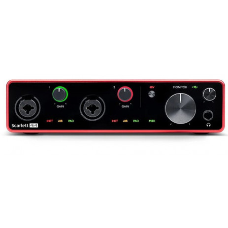 Звуковая карта (аудиоинтерфейс) Focusrite Scarlett 4i4 (4rd gen)