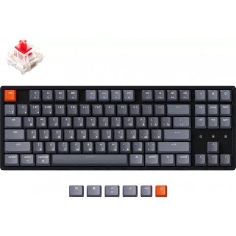 Клавиатура Keychron K8 LED TKL (Red Switch)