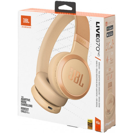 Наушники JBL Live 670NC (бежевый)