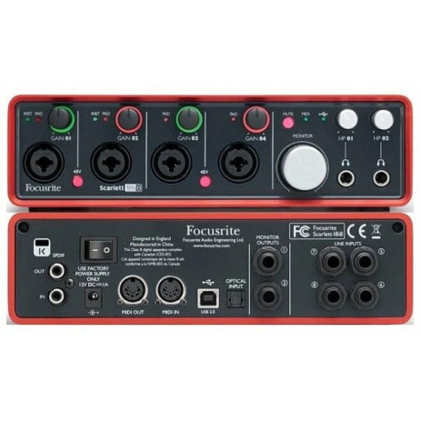 Звуковая карта (аудиоинтерфейс) Focusrite Scarlett 18i8