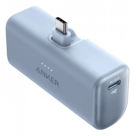 Портативное зарядное устройство Anker Nano Power Bank 1653 (22.5W, Built-In USB-C Connector) (голубой)