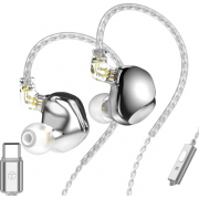 TRN VX Pro с микрофоном (Type-C) (серебристый)