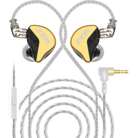 Наушники CCA CRA+ с микрофоном (золотой)
