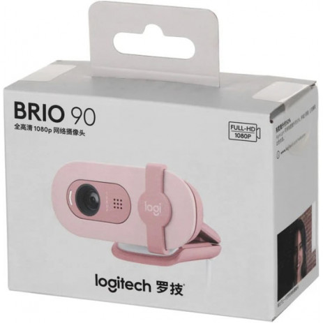 Веб-камера Logitech BRIO 90 (розовый)