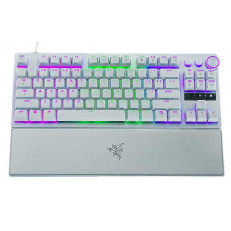 Игровая клавиатура Клавиатура Razer Huntsman V3 Pro TKL white