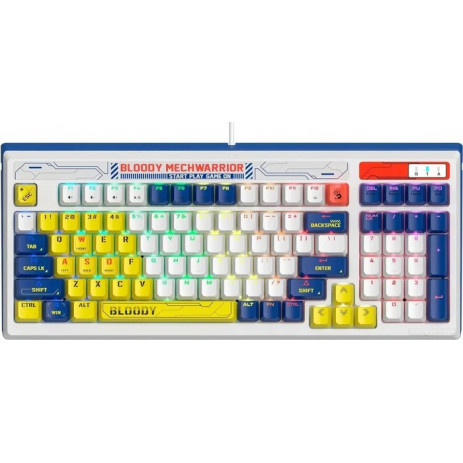 Игровая клавиатура A4Tech Bloody B950 (белый/синий)