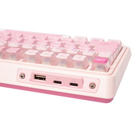 Игровая клавиатура KZZI K75 Pro Sakura Pink Moment Linear Switch