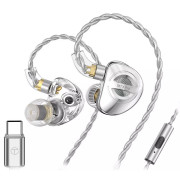 TRN MT4 Pro с микрофоном type-c (серебристый)