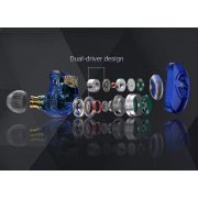 Наушники TRN MT4 Pro с микрофоном type-c (серебристый)