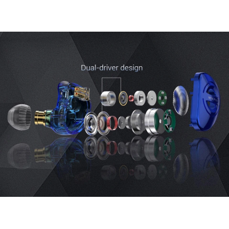 Наушники TRN MT4 Pro с микрофоном type-c (серебристый)