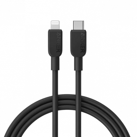 Кабель Anker 310 USB-C to Lightning A81A1 (черный)