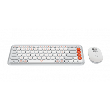 Клавиатура + мышь Logitech POP Icon Combo (белый)