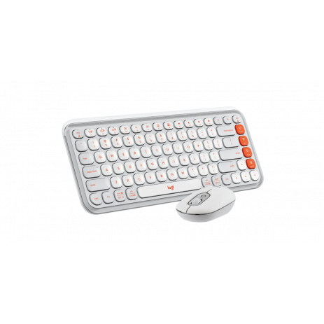 Клавиатура + мышь Logitech POP Icon Combo (белый)