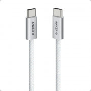 Кабель Anker Zolo USB-C to USB-C 240W Braided 1.8m (A8060) (белый)