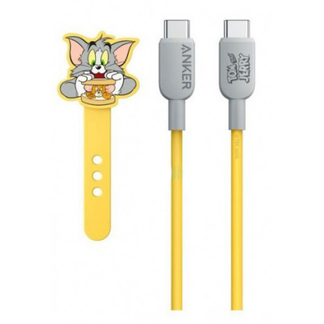 Кабель Anker 310 USB-C to USB-C 60W 1.8m A81E2 Tom And Jerry