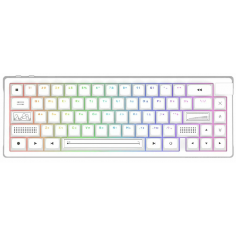 Клавиатура Dark Project KD65A g3ms Zircon (DP-KD-65A-010100-GZR) (белый)