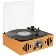 Виниловый проигрыватель Alive Audio QUATTRO LP Light Wood с FM-радио