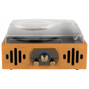 Виниловый проигрыватель Alive Audio QUATTRO LP Light Wood с FM-радио