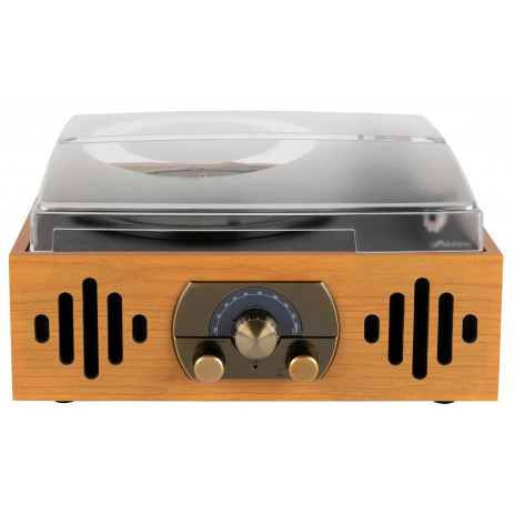 Виниловый проигрыватель Alive Audio QUATTRO LP Light Wood с FM-радио