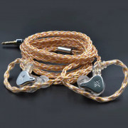 Кабель KZ Transparent Blue gold 498 Core Upgrade Cable C