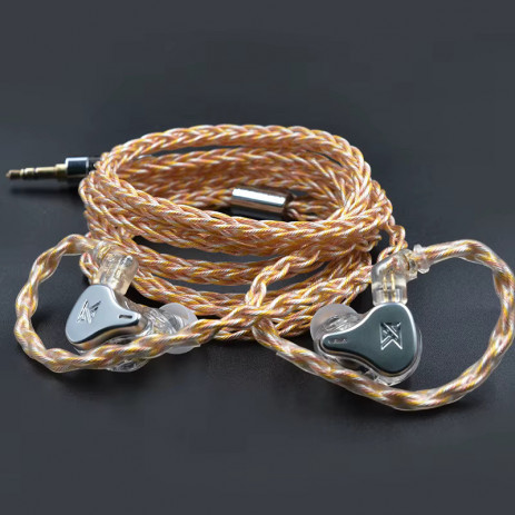 Кабель KZ Transparent Blue gold 498 Core Upgrade Cable C