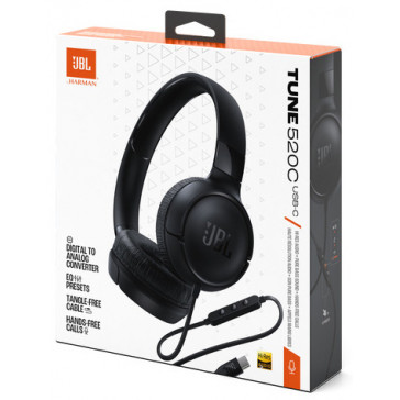Наушники JBL T520C black