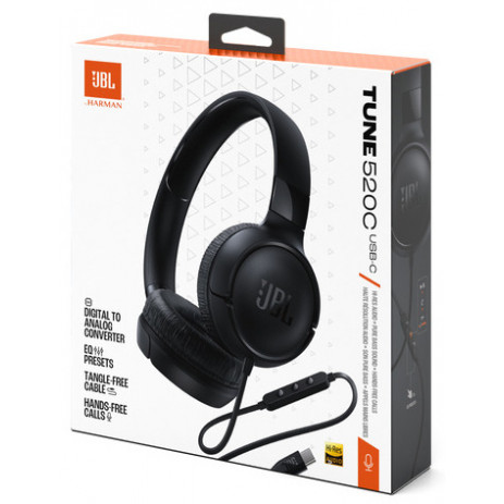 Наушники JBL T520C black