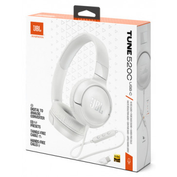 Наушники JBL T520C white