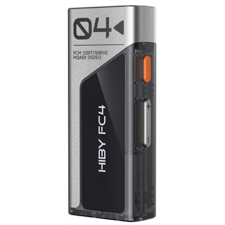 Портативный усилитель Hiby FC4 USB with Display (серебристый)