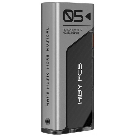 Портативный усилитель HIBY FC5 USB (с экраном) (серебристый)