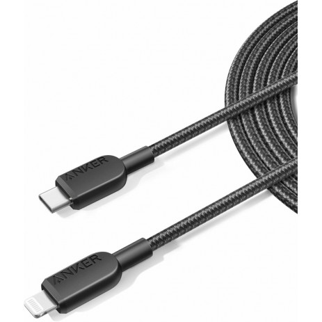 Anker 310 USB-C to Lightning (6 ft, 2-Pack) A81A6 (черный)