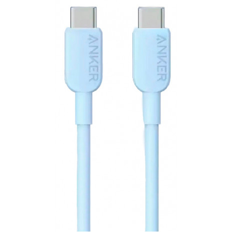 Кабель Anker 310 USB-C to USB-C 60W A81E2 (голубой)