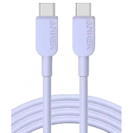 Кабель Anker 310 USB-C to USB-C 60W A81E2 (фиолетовый)
