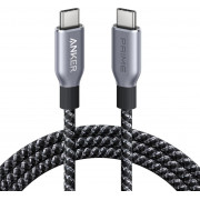 Anker Prime USB-C to USB-C Cable (240W, Upcycled-Braided) A88E2 0.9 м (черный)