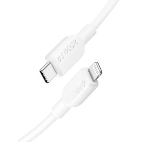 Кабель Anker 310 USB-C to Lightning A81A1 (белый)