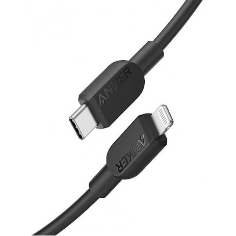 Кабель Anker 310 USB-C to Lightning A81A5 (черный)