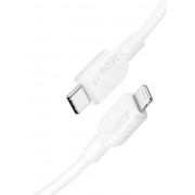 Кабель Anker 310 USB-C to Lightning A81A5 (белый)