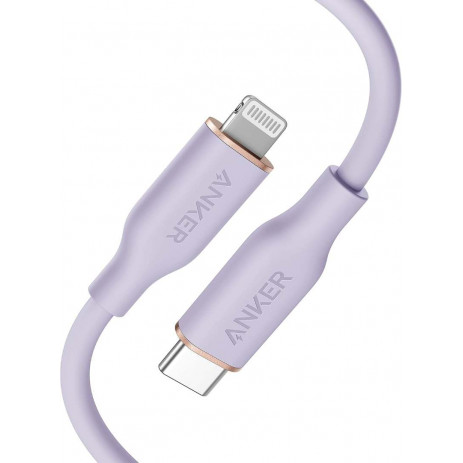 Кабель Anker 641 USB-C to Lightning A8662 (фиолетовый)