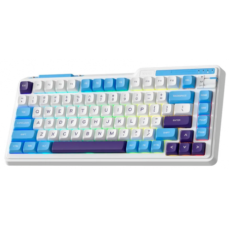 Игровая клавиатура KZZI K75 Lite Rainbow Switch Blue sea